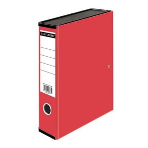 ValueX Box File Paper on Board Foolscap 65mm Capacity 80mm Spine Width Clip Closure Red - 31818DENT